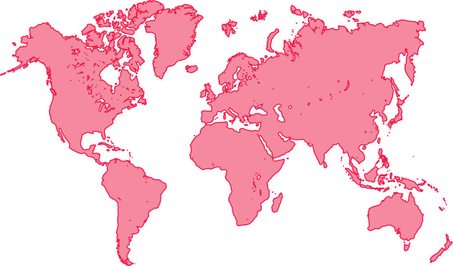 Light pink map of the world, Flat earthers will be proud of this map lol